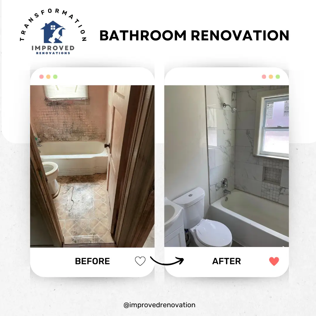 bathroom remodelers jacksonville facelift before and after transformed by Improved Renovation